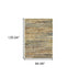 2' X 8' Gold And Slate Abstract Runner Rug